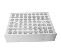 HOMSFOU Estante Organizador de Pintura 63 Compartimentos, Soporte Vertical para Montaje en Pared, Plástico Duradero de 7 Mm, Caja de Almacenamiento para Pinturas Artesanales y Óleos,