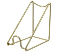 HOMSFOU Estante para Botellas de Vino de Hierro Simple en Color Dorado, Soporte Oblicuo para 1 Botella, Botellero Vertical Compacto para Escritorio y Decoración en Cocina y Comedor