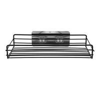 HOMSFOU Estantería de Almacenamiento sin Taladro para Baño y Cocina, Soporte de Pared Antioxidante, Organizador Multiusos para Gel de Ducha y Especias, Estante Decorativo Resistente