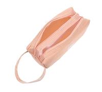 HOMSFOU Estuche de Lápices de Doble Portalápices Portátil Cremallera Estuche para Bolígrafos de Casa Práctico y Adorable para Uso Diario