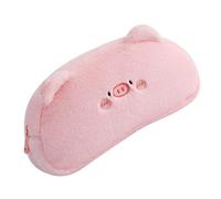 HOMSFOU Estuche para Lápices de Peluche Gran Capacidad Diseño de Cerdito Rosa, Bolsa Multiusos Liviana para Estudiantes Niñas, Material Escolar para Guardado y Dibujo, Uso Escolar y Creativo Diario