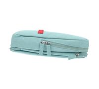HOMSFOU Estuche Plegable de Doble Capa Grande para Bolígrafos Verde | Lienzo, Ligero y Fácil de Llevar, Decoracion Colegio, Bolsa Almacenamiento Viaje