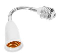 HOMSFOU Extensor De Portalámparas E27 Flexible Con Tubo Alargado Adaptador De Base Para Bombillas Led Extensión Ajustable Ideal Para Garajes Talleres Y Uso Interior