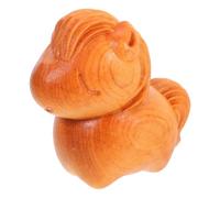 HOMSFOU Figura de Caballo Gordo de Madera Finamente Tallada, Resistente y Coleccionable para Decoración de Escritorio Hogar o Centros Comerciales
