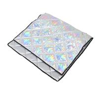 HOMSFOU Funda Aislante para Congelador y Resistente a Rayos Uv, Tamaño 125x70 Cm, Relleno de Algodón Térmico, Cubierta Reversible para Refrigerador Interior y Exterior