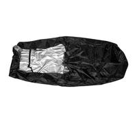 HOMSFOU Funda para Cortacésped, Funda Protectora de Tela Negra para Exterior, Resistente, Protege contra Lluvia, Nieve, Sol y Polvo, para Cortacésped y Desbrozadora