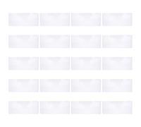 HOMSFOU Fundas Transparentes para Billetes 173X75 CM Pack de 20 Protectores de Plástico para Coleccionistas Anti Polvo Resistentes y Multiusos para Exhibición y Conservación