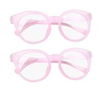 HOMSFOU Gafas Protectoras Filtro de Luz Azul 2 Piezas, Marco Suave y Liviano Color Arena Rosa, Protección para Computadora, Teléfono y Videojuegos, Ideales para Uso Escolar y Digital