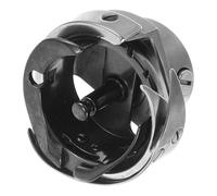 HOMSFOU Gancho Giratorio para Máquina de Coser Plana 7,94 Pulgadas Negro, Accesorio Caja de Bobina Metálica, Corte Automático de Hilo, Repuesto para Costura Industrial y Bordado