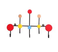 HOMSFOU Gancho para Colgar sin Perforaciones de Hierro Multicolor, Gancho de Pared Creativo para Baño, Cocina y Dormitorio, Percha Metálica Resistente para Ropa y Toallas, Montaje Fácil