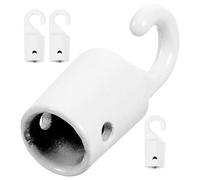 HOMSFOU Gancho para Varilla de Persiana Vertical 4 Piezas, Accesorio de Repuesto para Cortinas, Conector de Punta de Gancho para Varita Ciega, Compatible Persianas Domésticas
