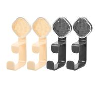 HOMSFOU Ganchos Adhesivos de Pared para Baño y Cocina, Diseño Elegante y Fuerte Adhesivo, Set de 4 Piezas para Colgar Toallas y Lavabo sin Necesidad de Taladro