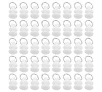 HOMSFOU Ganchos de Plástico para Riel de Cortina 100 Unidades, Rodillos Dobles Deslizantes para Cortinas de Ducha, Ventanas y Puertas, Accesorios Resistentes para Rieles Corredizos