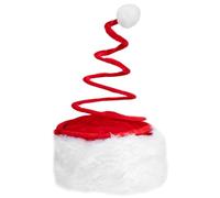 HOMSFOU Gorro Navideño Divertido de Felpa y Tela No Tejida, Accesorio Creativo para Fiestas de Navidad y Eventos Festivos, Diseño Elástico y Decorativo