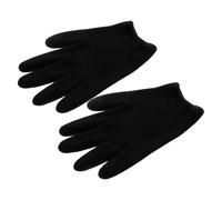 HOMSFOU Guantes Hidratantes de Gel Negro para Manos Secas, Mascarilla y Blanqueadora, Reparador y Humectante para Cuidado Nocturno y Belleza de Manos