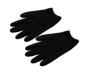 HOMSFOU Guantes Hidratantes de Gel Negro para Manos Secas, Mascarilla y Blanqueadora, Reparador y Humectante para Cuidado Nocturno y Belleza de Manos
