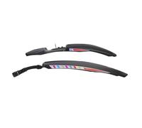 HOMSFOU Guardabarros para Bicicleta de Montaña Antisalpicaduras Negro | Plástico Liso, Instalación Rápida y Compatibilidad, para Gravel y Senderos Barro