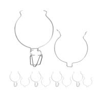 HOMSFOU Hebillas de Resorte Metálicas para Tarros de Vidrio Grandes, Cierre Hermético para Frascos de Cocina, Clips de Sellado de Alimentos, 5 Unidades, Aptas para Envases de 500 Ml