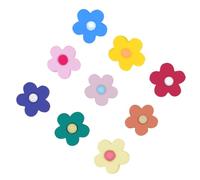 HOMSFOU Hebillas para Cordones de Zapatos 9 Piezas, Flores de Plástico Multicolor, Clips Decorativos para Zapatos Casuales, Accesorios para Cordones y Decoración de Color Color Aleatorio