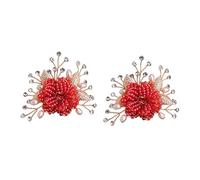 HOMSFOU Hebillas para Zapatos de Boda 2 Piezas, Adornos de Aleación Diseño Floral, Clips Decorativos para Zapatos Planos y Tacones, Joyas para Novia y Accesorios de Moda