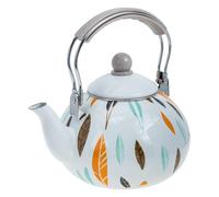 HOMSFOU Hervidor de Esmalte de 3 Litros Mango Plástico Aislante, Tetera Anti-escaldaduras para Cocina de Inducción y Gas, Olla Resistente al Calor para Hogar y Uso Diario