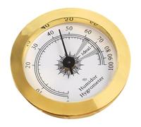 HOMSFOU Higrómetro Mecánico Redondo Pequeño, Medidor de Humedad Analógico para Humidor, Accesorio para Caja, Resistente y Preciso para Uso Doméstico