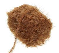 HOMSFOU Hilo de Fibras Acrílicas para Tejer a Mano 1 Rollo de Hilo Multifunción de Pelo Largo Tipo Mink Color Camel Suave y Flexible para Manualidades