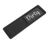 HOMSFOU Imán para Lavavajillas Doble Cara en Acrílico y Abs, Señal Magnética de Limpio y Sucio, Accesorios de Cocina en Color Negro para Organización del Lavavajillas