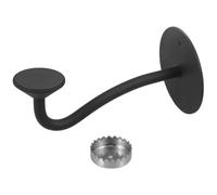 HOMSFOU Jabonera de Vidrio de Magnética Taladro para Ducha Soporte Acero Inoxidable Negro, Instalación Fácil Daños Adecuado para Montaje en Pared Superficies