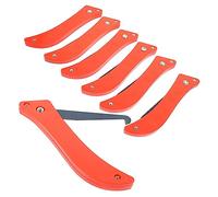 HOMSFOU Juego de Herramientas para Acabado de Masilla 6 Piezas Raspador para Quitar Lechada Diseño de Mango en Ángulo para Una Eliminación Eficiente de Masilla