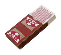HOMSFOU Juego de Naipes de PVC Impermeables Resistentes a Doblarse Gran Tamaño para Bar y Fiestas, Cartas Plastificadas de Color Rojo de Buena Resistencia