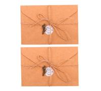 HOMSFOU Juego de Papelería Vintage Papel de Escribir A5 y Sobres Kraft Resistentes 2 Piezas Papel de Notas Retro para Cartas Manuscritas Adecuado para Escritura Creativa y