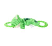 HOMSFOU Juguete para Perros Resistente para Masticación Agresiva Forma de Rana Pequeña, Anillo de Tracción Multifuncional y Cuerda Duradera para Juego Interactivo y Entrenamiento