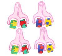 HOMSFOU Kit de 8 Esponjas para Pintar Niños con Pinceles de Espuma, Herramienta de Pintura para Manualidades y Pintura Gouache, Material Plástico para Dibujo y Arte DIY