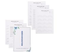 HOMSFOU Kit de Práctica para Extensión de Pestañas Hoja Realista, Guía de Entrenamiento para Principiantes, Suministros de Pestañas Profesionales para Salón y Uso Personal