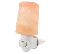 HOMSFOU Lámpara De Pared De Sal De Cristal Enchufable Certificada, Luz Incandescente De Ambiente Para Dormitorios y Pasillos, 1 Unidad