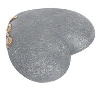 HOMSFOU Lápida para Mascota en Resina Forma de Corazón, Color Roca, sin Inscripción, Adorno para Jardín y Patio, Marcador de Tumba para Perros y Gatos, Memorial Conmemorativo para