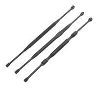 HOMSFOU Limpiador de Oídos Práctico y Portátil de Acero Inoxidable Reutilizable Diseño de Doble Punta Resistencia Corrosión para Uso en Viajes y Hogar