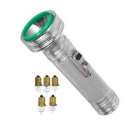HOMSFOU Linterna Antigua de Hierro Vintage Estilo Años 80 para Fotografía y Actuaciones, con Brillo Ajustable y Excepcional Durabilidad en Color Plata
