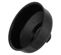 HOMSFOU Llave para Filtro de Aceite Automotriz de Aluminio Negro, Compacta | Agarre Estable y Control Preciso, Uso en Reparación de Autos y Motos, Diseño Resistente