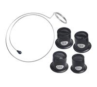 HOMSFOU Lupa de Ojo para Relojes, Joyeros, Inspección Manos Libres, Negra | Vidrio, Plástico y Metal, Uso Industrial Imprenta, para Estampas y Placas, Juego de 1 Color Aleatorio