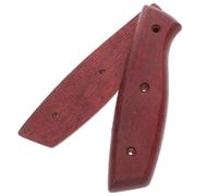 HOMSFOU Mango de Cortador para Cuchillo de Cocina Mango de Madera de Palo de Rosa Rojo, Antideslizante, Tamaño Pequeño, Accesorio de Repuesto para Cuchillos de Carnicero y Verduras,