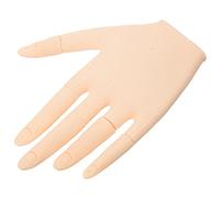 HOMSFOU Mano Simulada para Practicar Uñas Acrílicas, Modelo de Silicona Suave Adecuado para Principiantes y Profesionales en Técnicas de Manicura