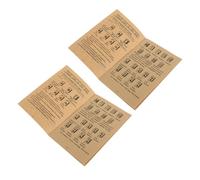 HOMSFOU Manual de Instrucciones de Mahjong Chino 2piezas en Papel Guía Profesional para Aprendizaje y Reuniones Sociales de Entusiastas y Principiantes