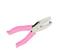 HOMSFOU Manual Punch Pliers con Protector Ergonómico para Oficina Perforadora Redonda Multifuncional para Papel y Cartón Fácil y Segura de Usar