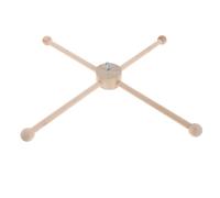 HOMSFOU Marco de Madera para Kit Móvil para Ñiño, Soporte para Carillón de Viento y Colgador Decorativo, Uso en Espacios Interiores y Habitación Infantil