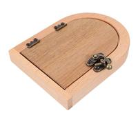 HOMSFOU Marco de madera, protector a prueba de polvo con diseño creativo de casa, elegante decoración del hogar, adorno de pared para vivir, resistente a la humedad, protector de enchufe de