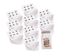 HOMSFOU Mini Baraja de Cartas Pequeñas para Viaje y Fiesta, 24 Juegos de Naipes Portátiles en Tamaño Mini, Juguete para Jugar Cartas en Casa y Entretenimiento Portátil