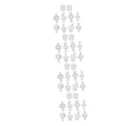 HOMSFOU Mini Estatuas Griegas Busto Decorativo Plásticas Y Decoración 10 Piezas X 4