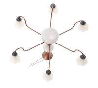 HOMSFOU Mini Lámpara de Techo en Miniatura Cálida para Micro Paisaje, Modelo Colgante Decorativo para Casa de Muñecas, Luz Mini para Salón, Accesorio Versátil para Decoración Interior